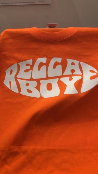 Reggae Boy T-Shirt Orange & White